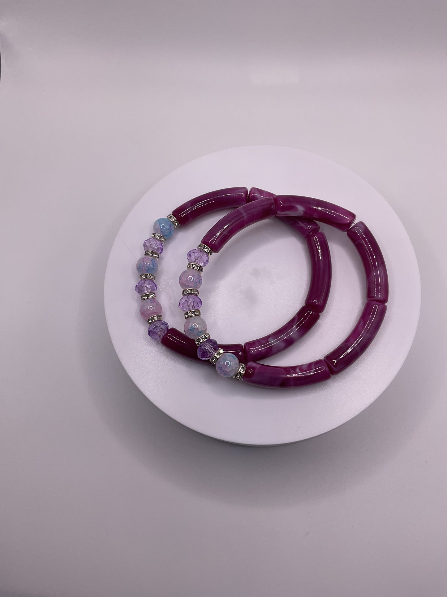 Purple bangles bracelet