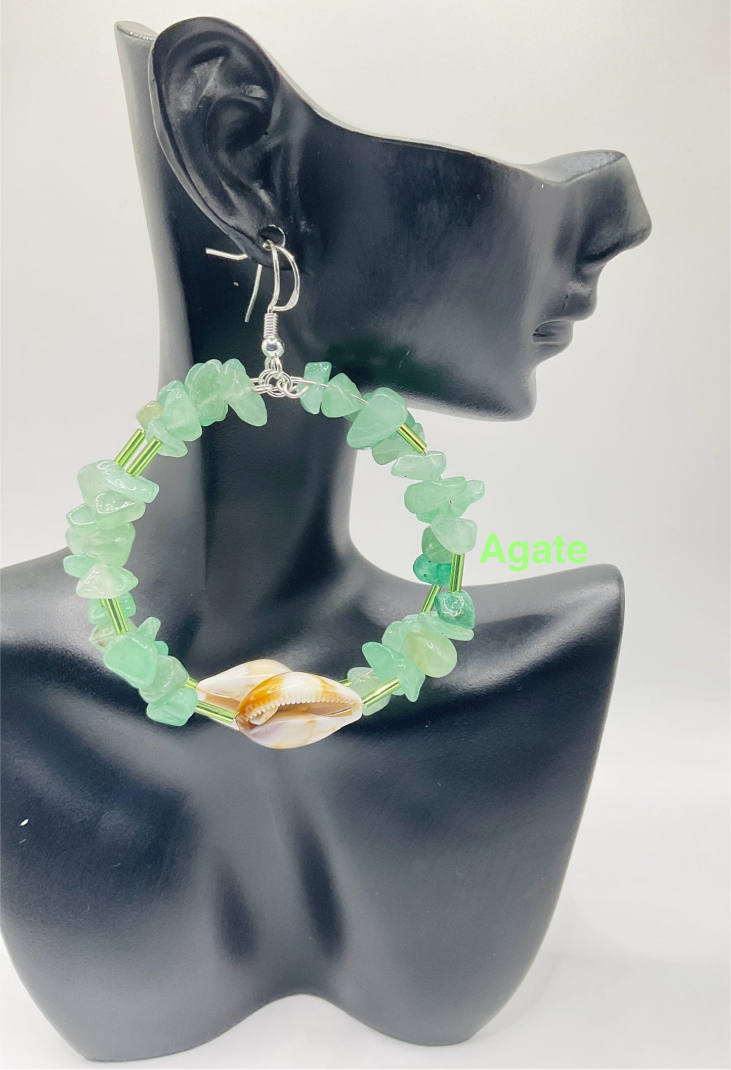 Natural stone earrings