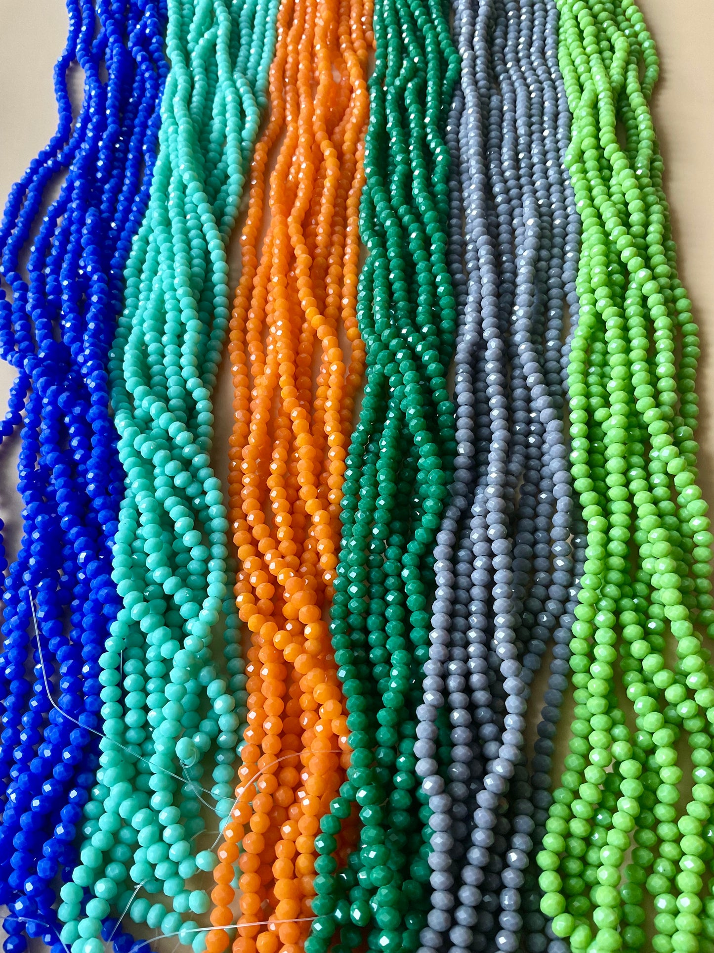 4MM crystal glass beads