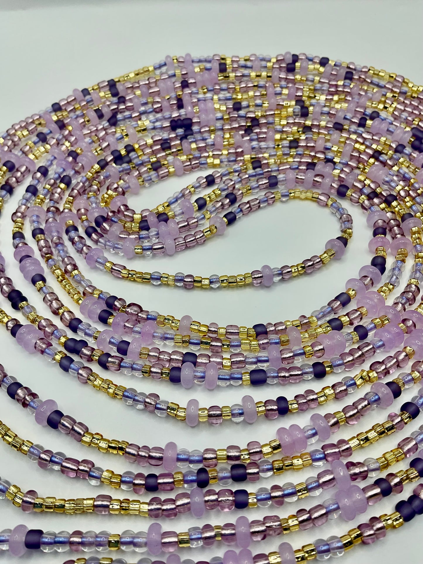 Purple mix Waistbeads