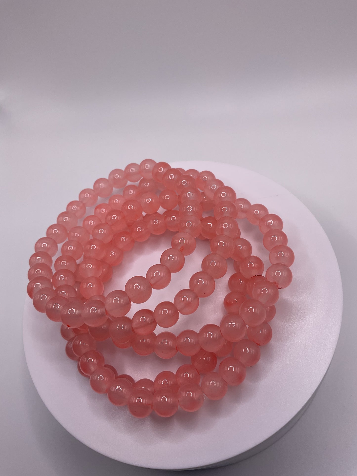 Peach bracelets