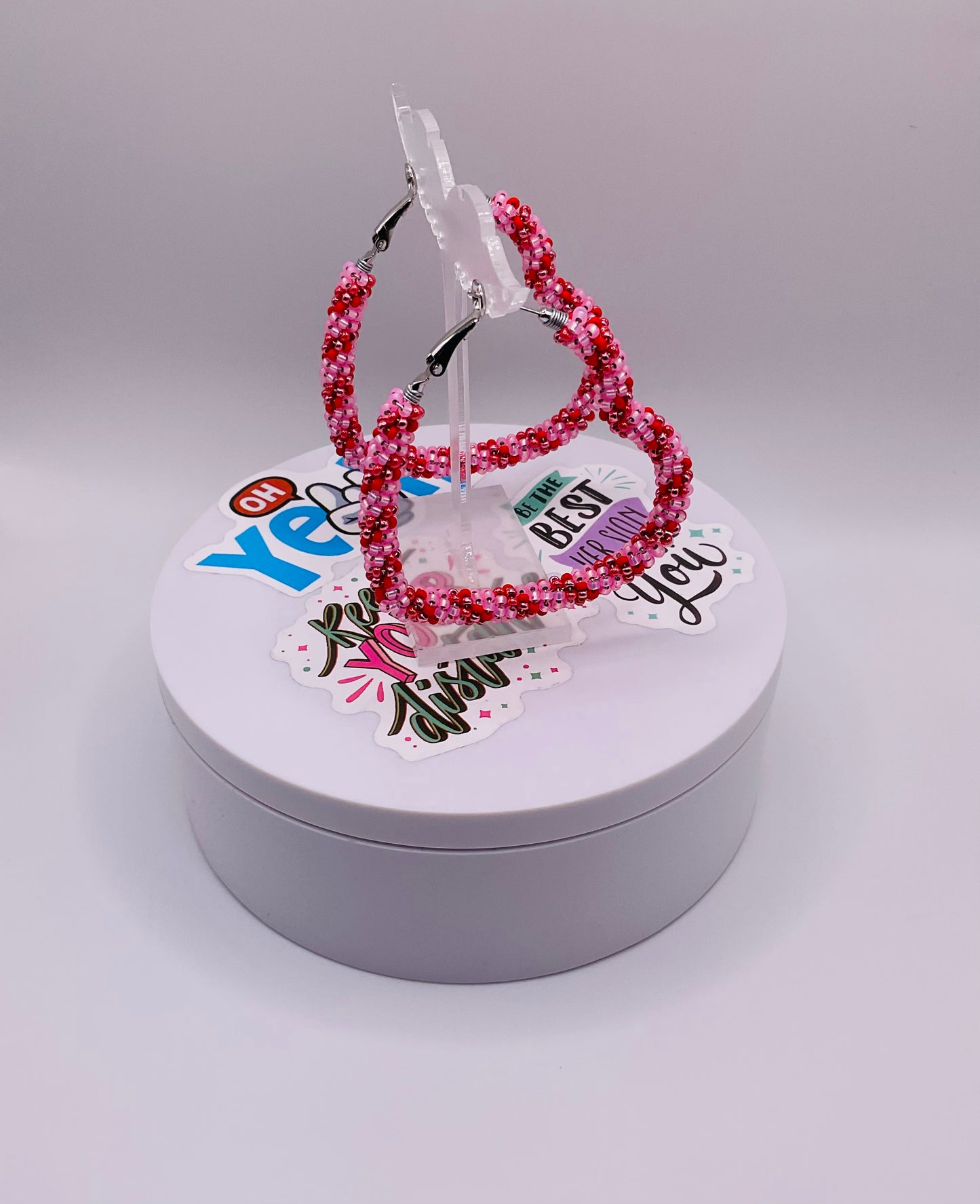 Rosy Heart earrings