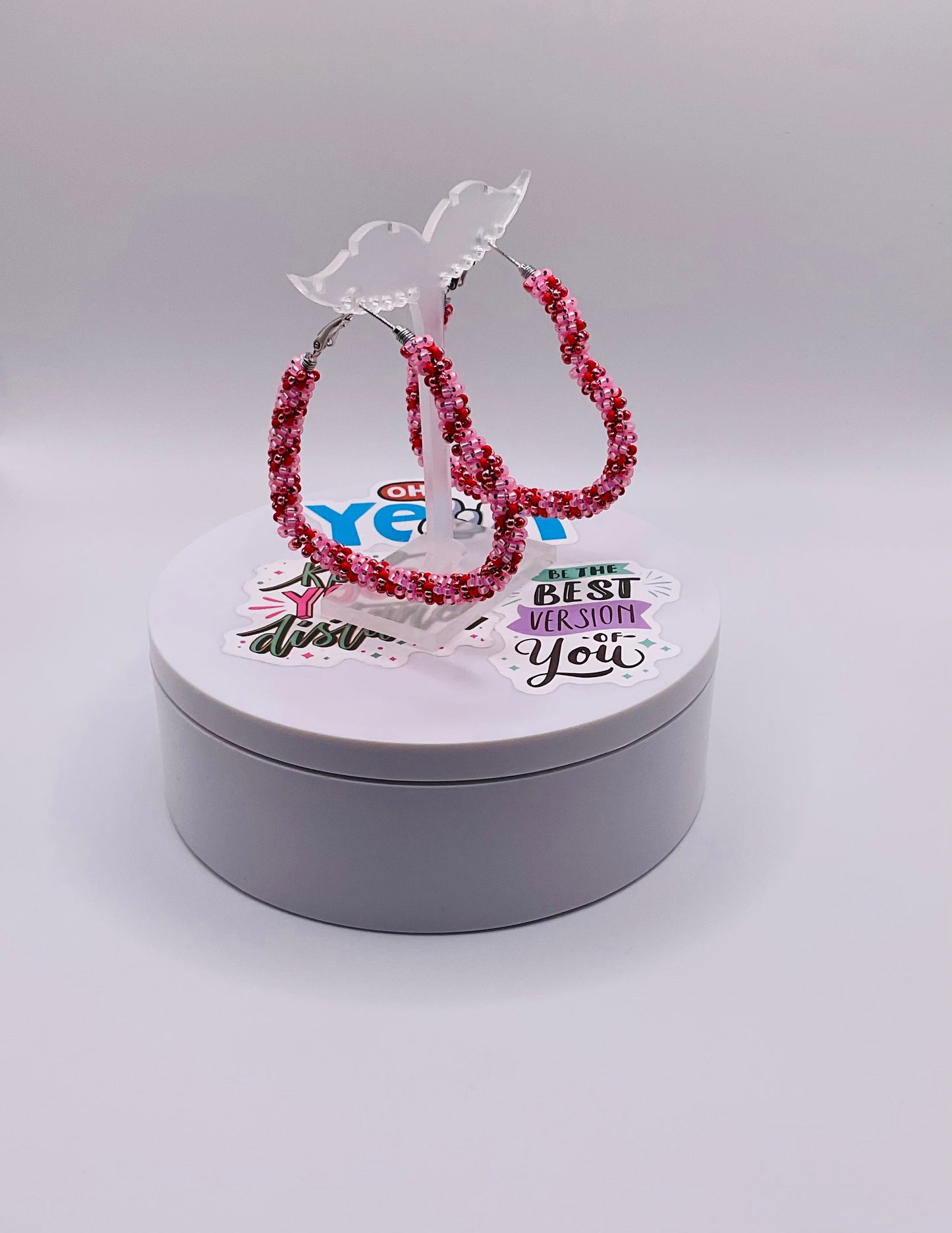 Rosy Heart earrings
