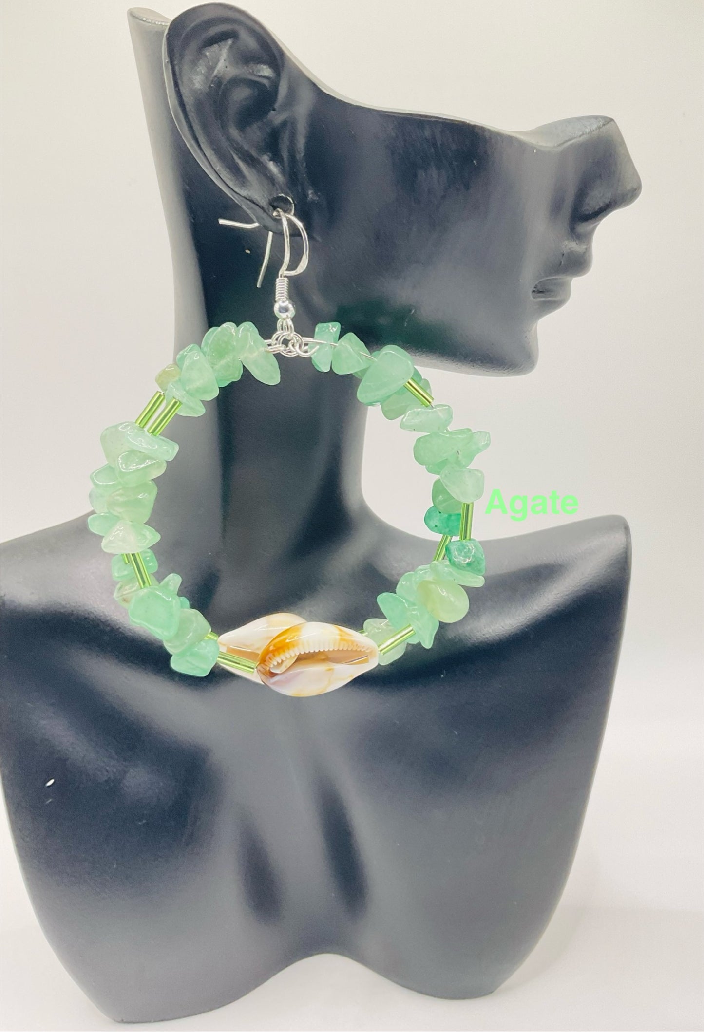 Natural stone earrings