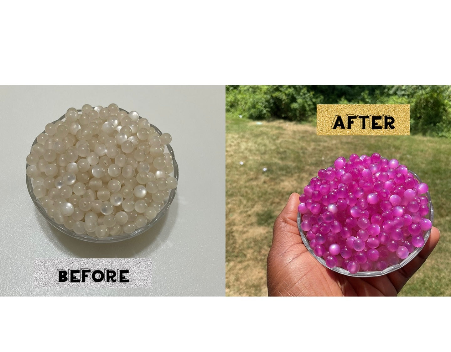 Color change beads