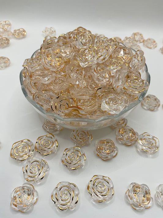 Flowers accent beads for jewelry making
