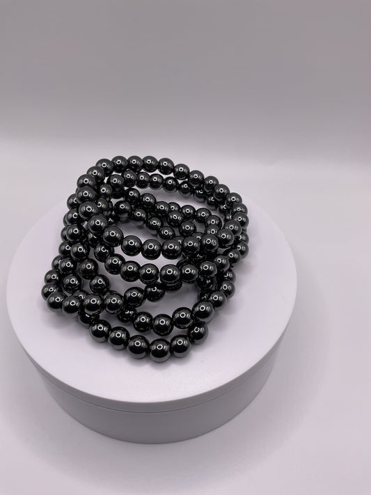 Hematite black beads