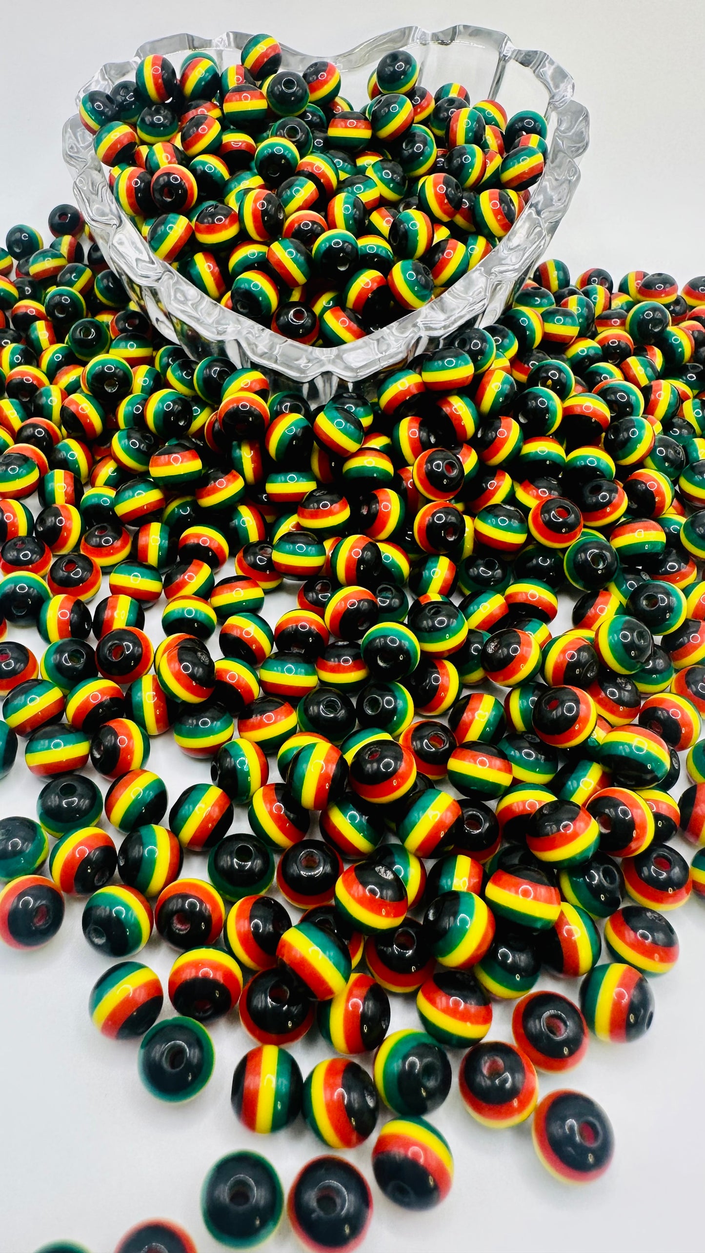 Resin Jamaica beads