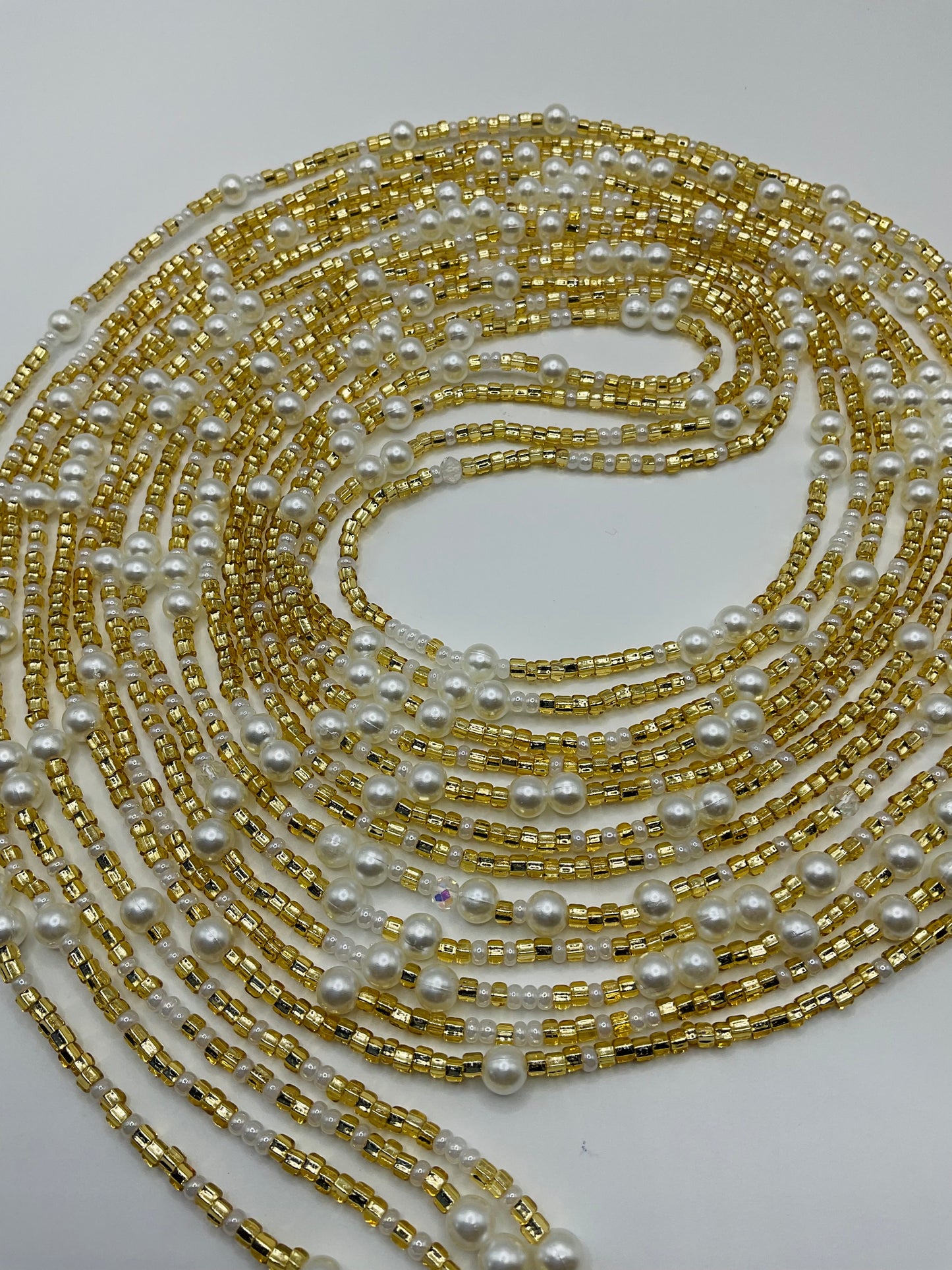 Golden pearl Waistbeads