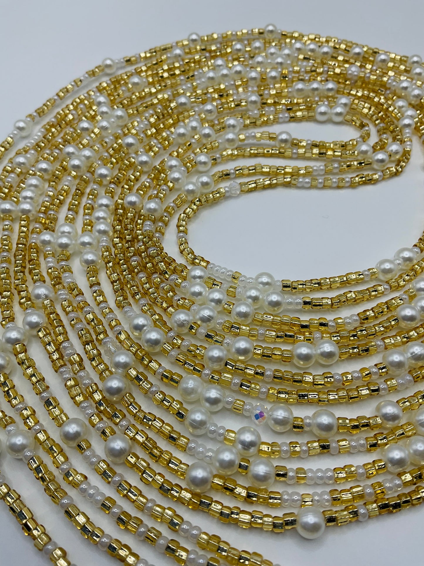 Golden pearl Waistbeads