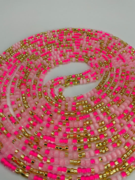 Bubble pink Waistbeads