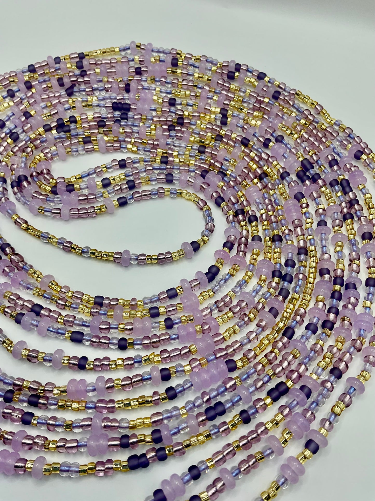 Purple mix Waistbeads