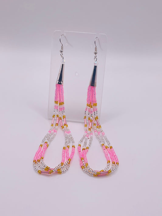 Glow pink earrings