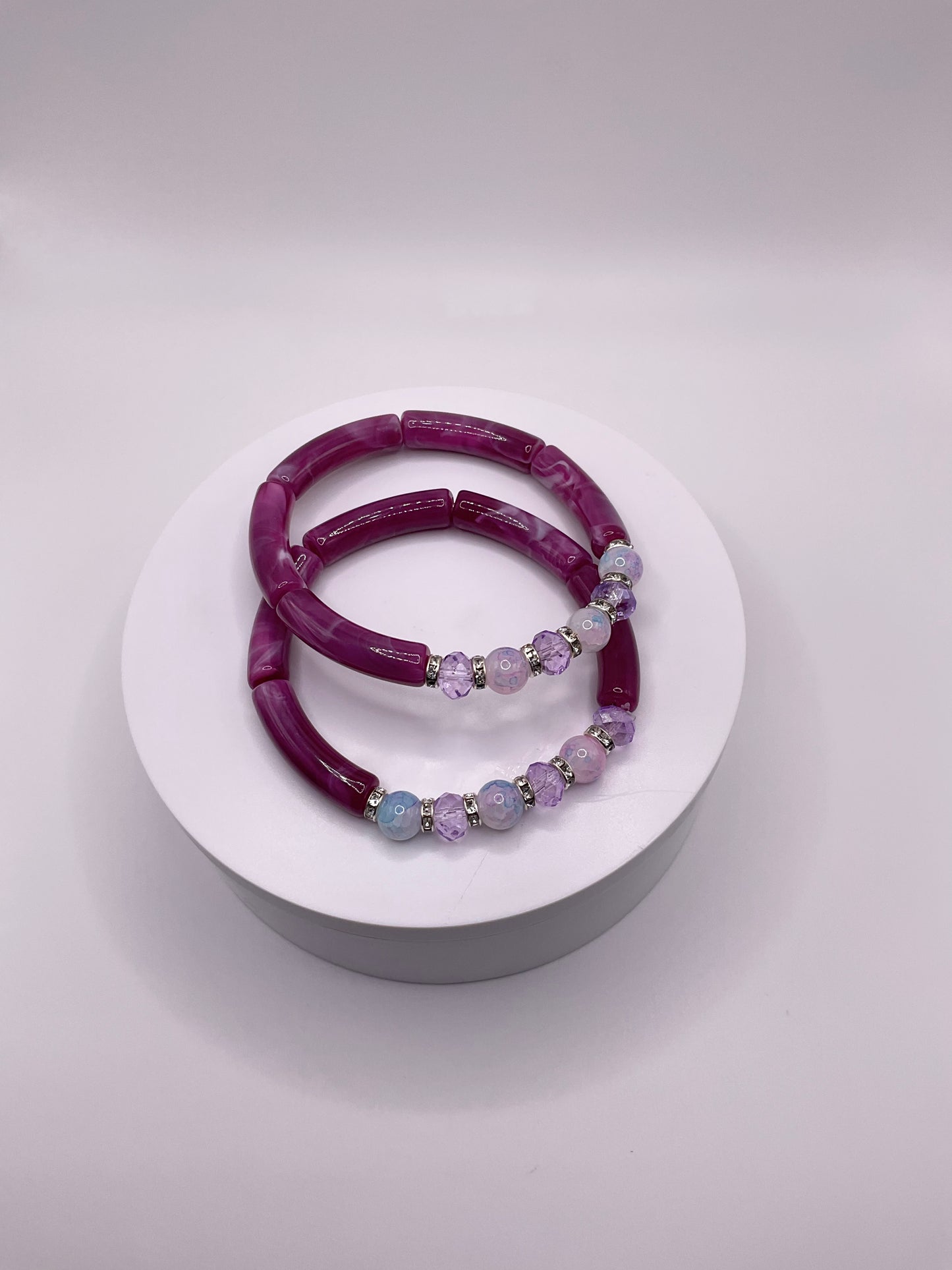 Purple bangles bracelet