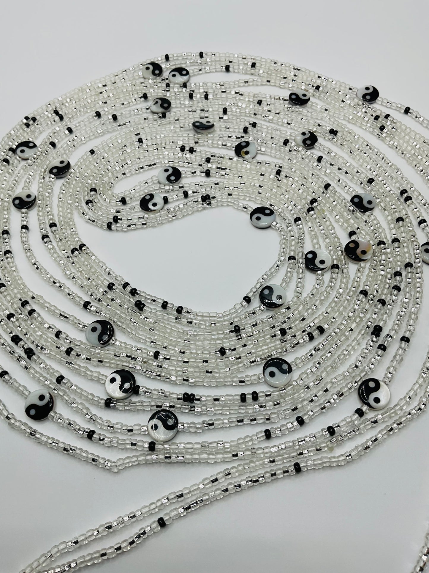 Ying yang tie on Waistbeads