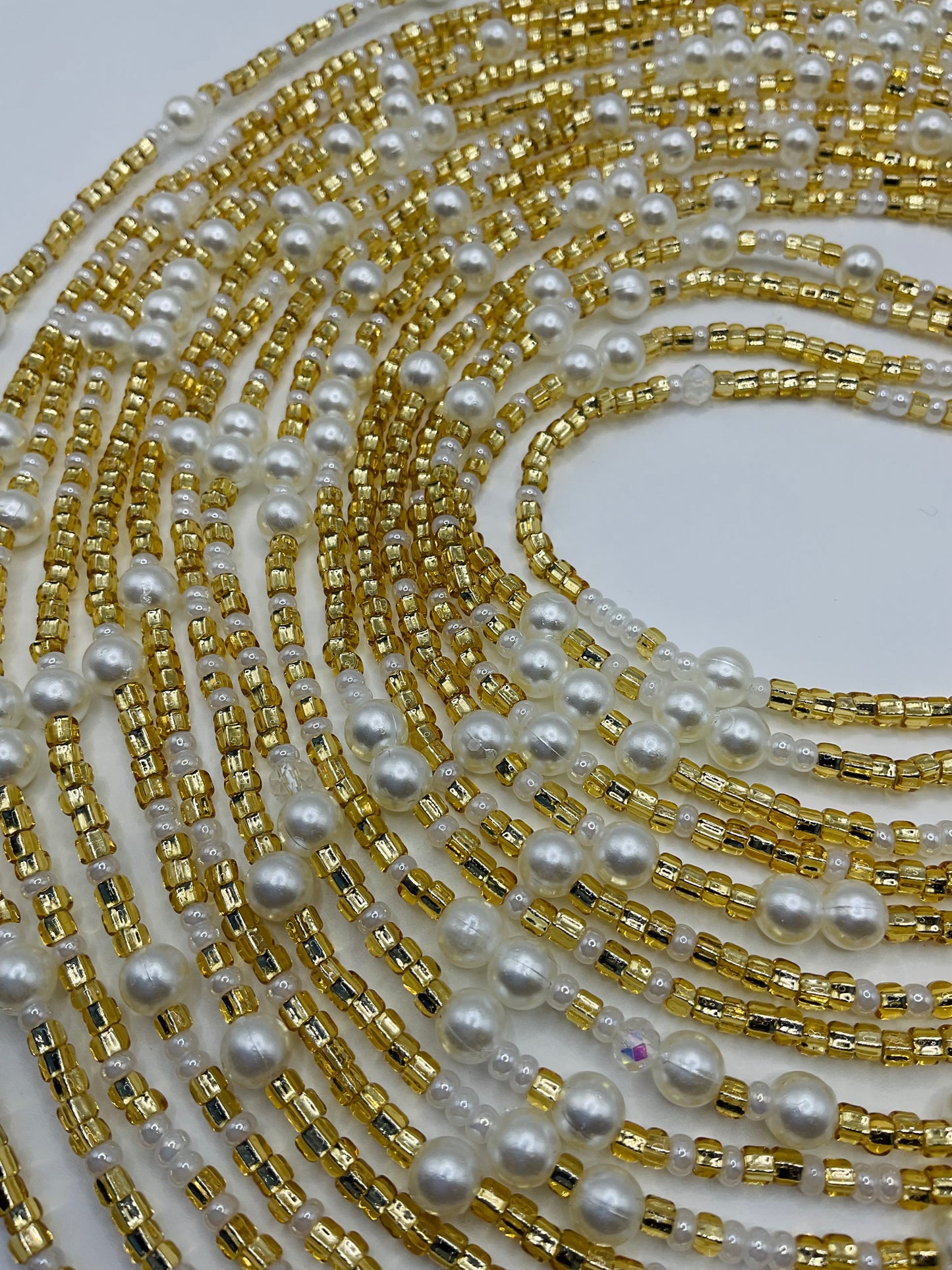 Golden pearl Waistbeads