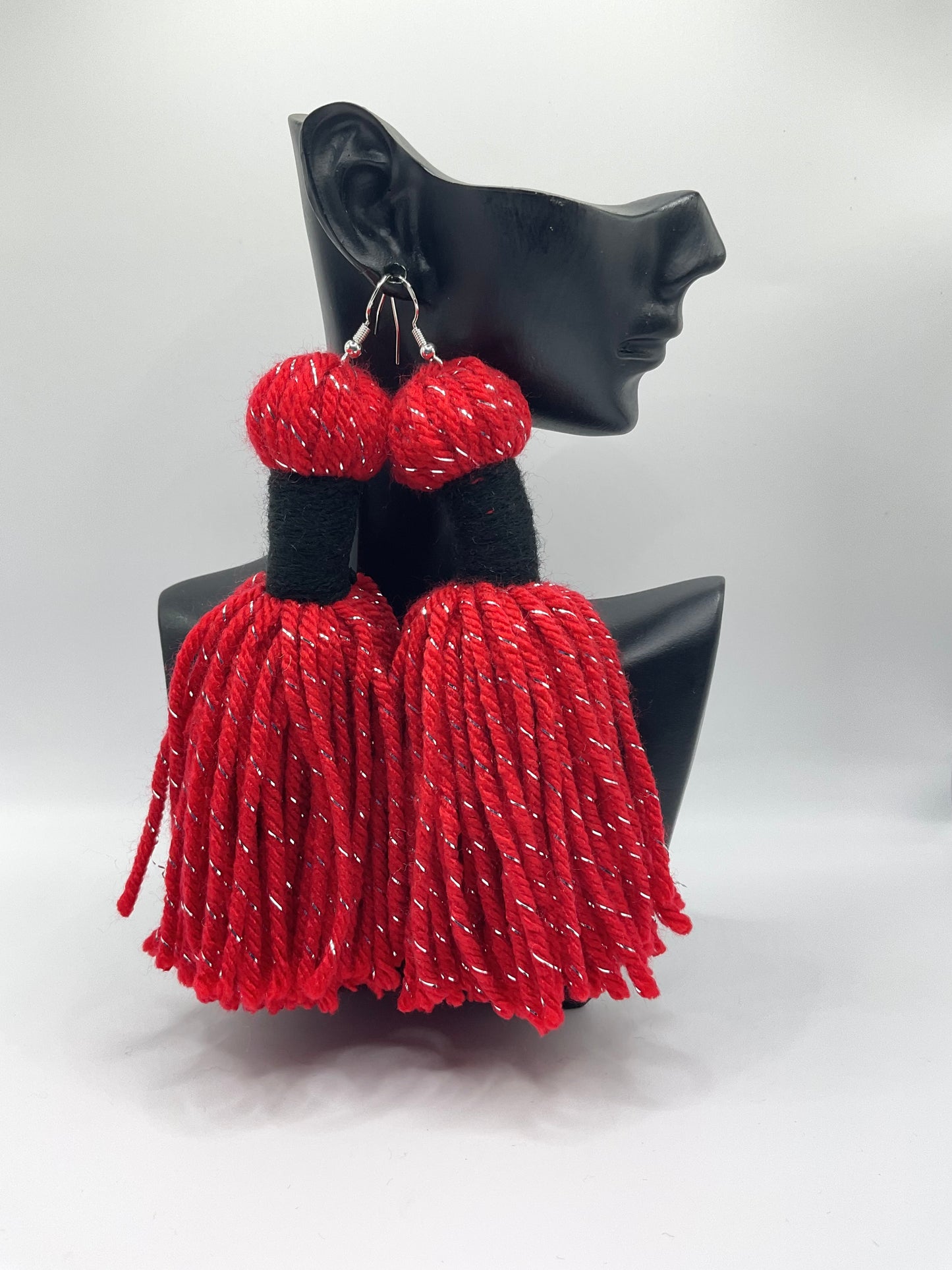 Bubble tassels earrings