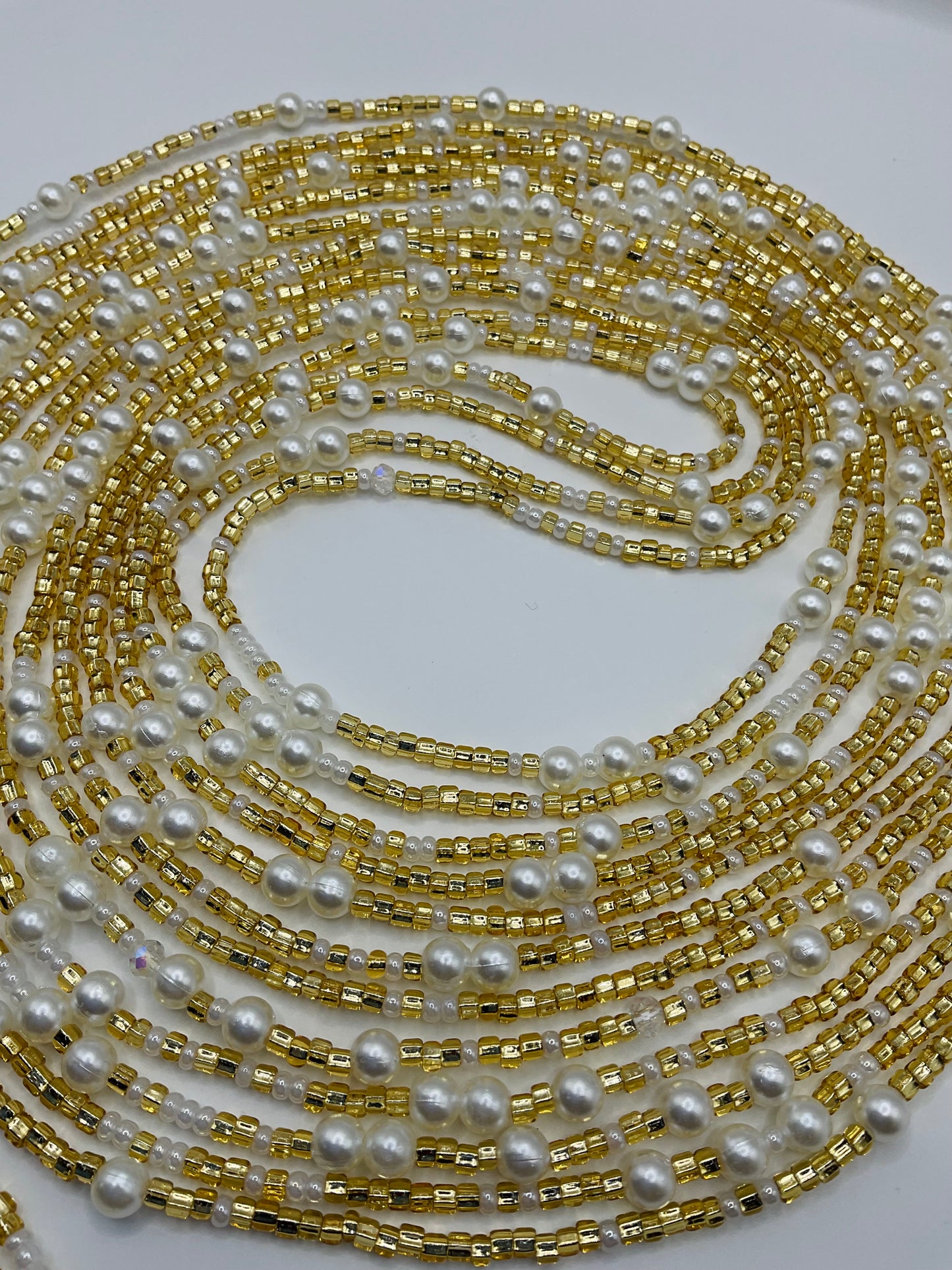 Golden pearl Waistbeads