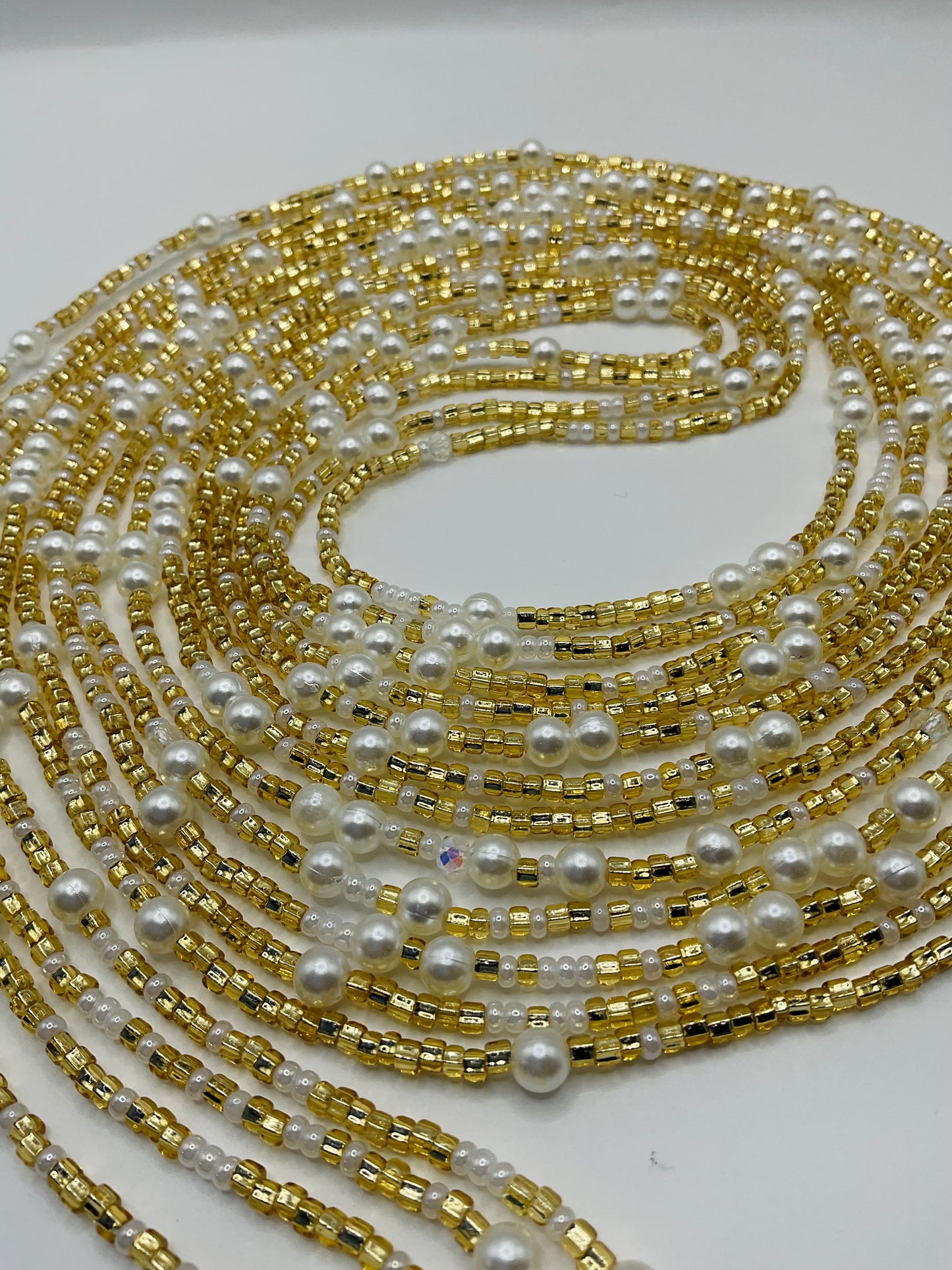 Golden pearl Waistbeads