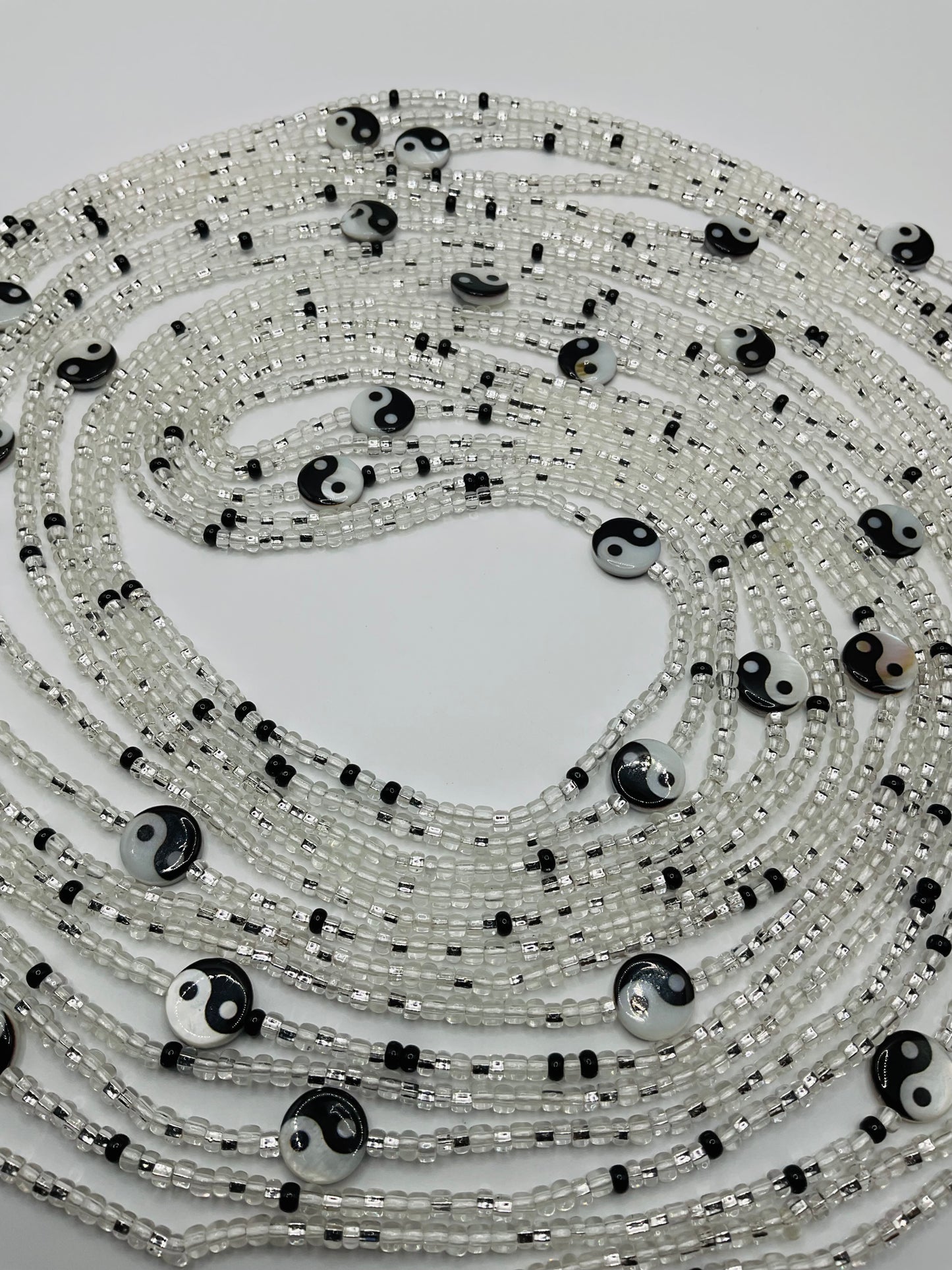 Ying yang tie on Waistbeads