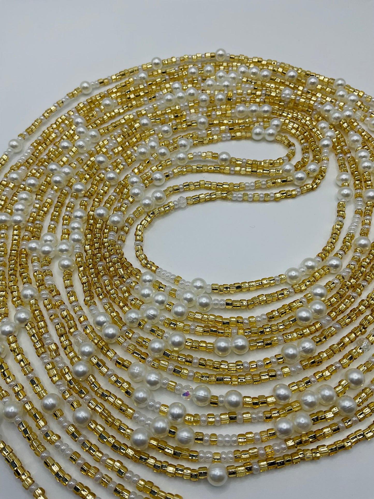 Golden pearl Waistbeads