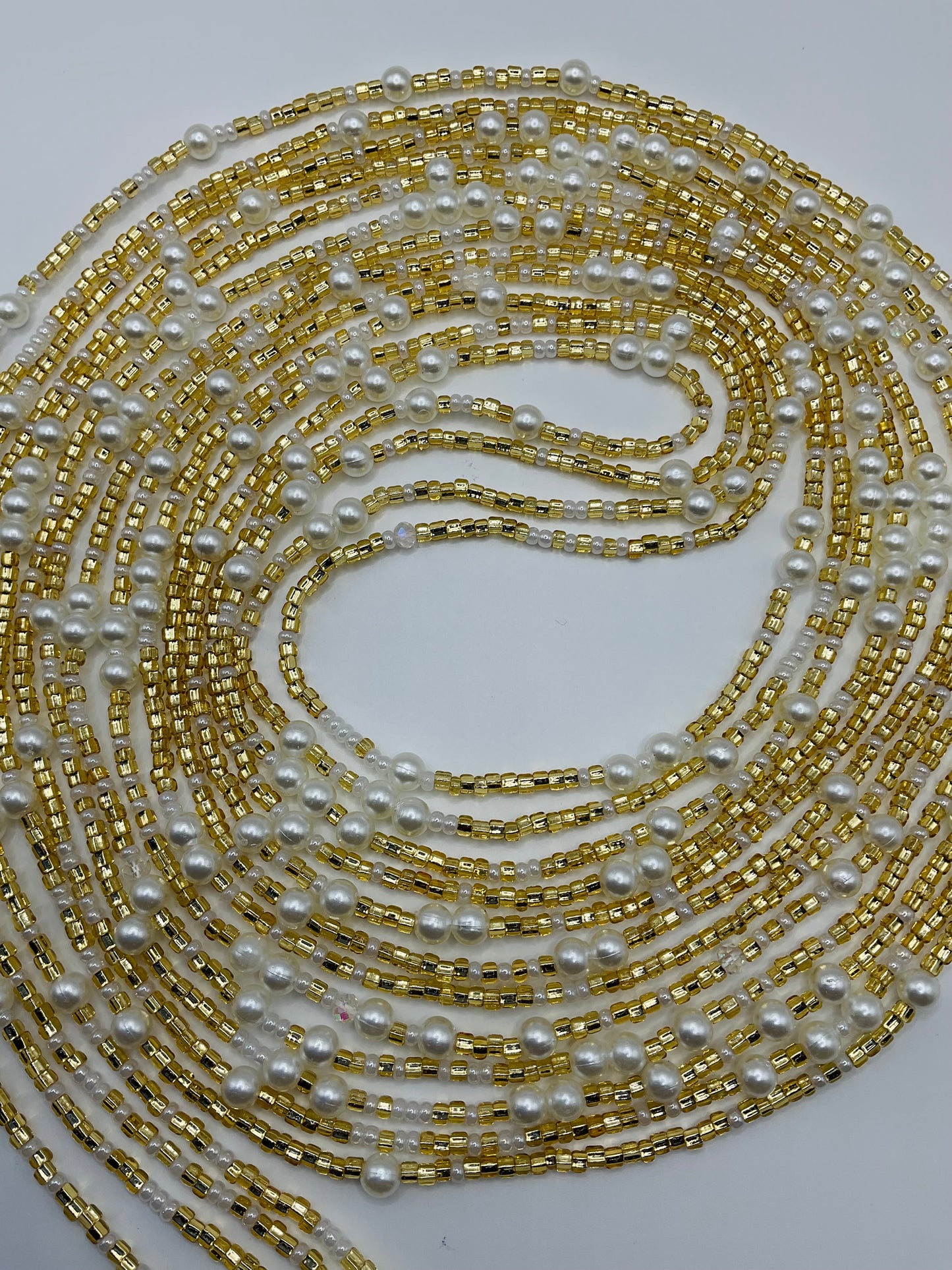 Golden pearl Waistbeads