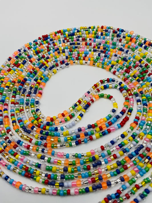Candy mix tie on Waistbeads