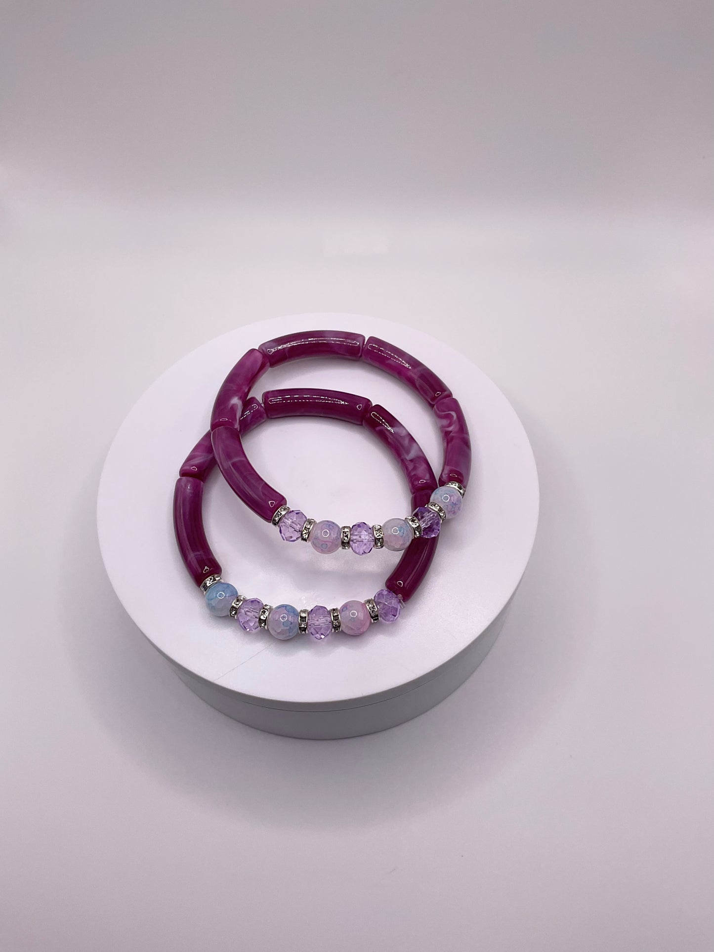 Purple bangles bracelet