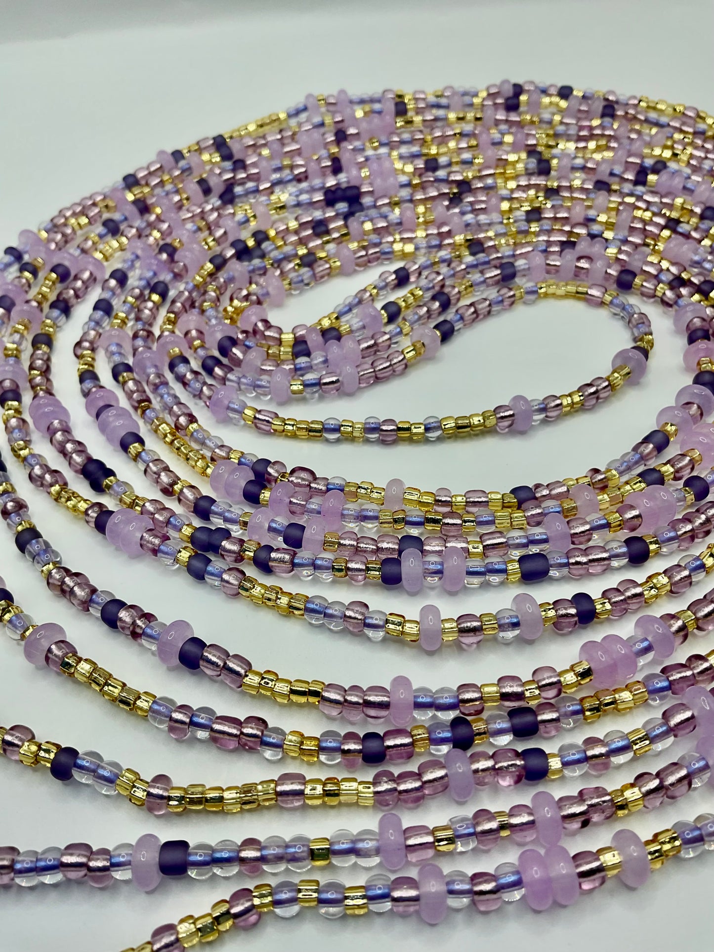 Purple mix Waistbeads