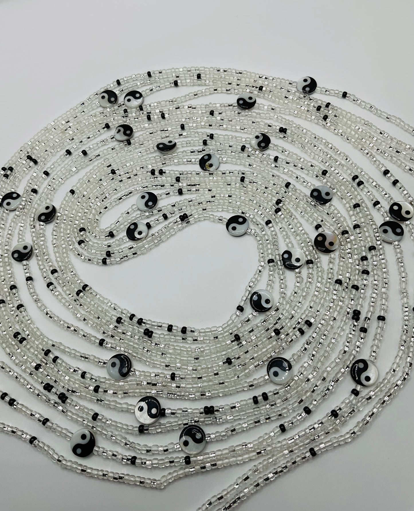 Ying yang tie on Waistbeads